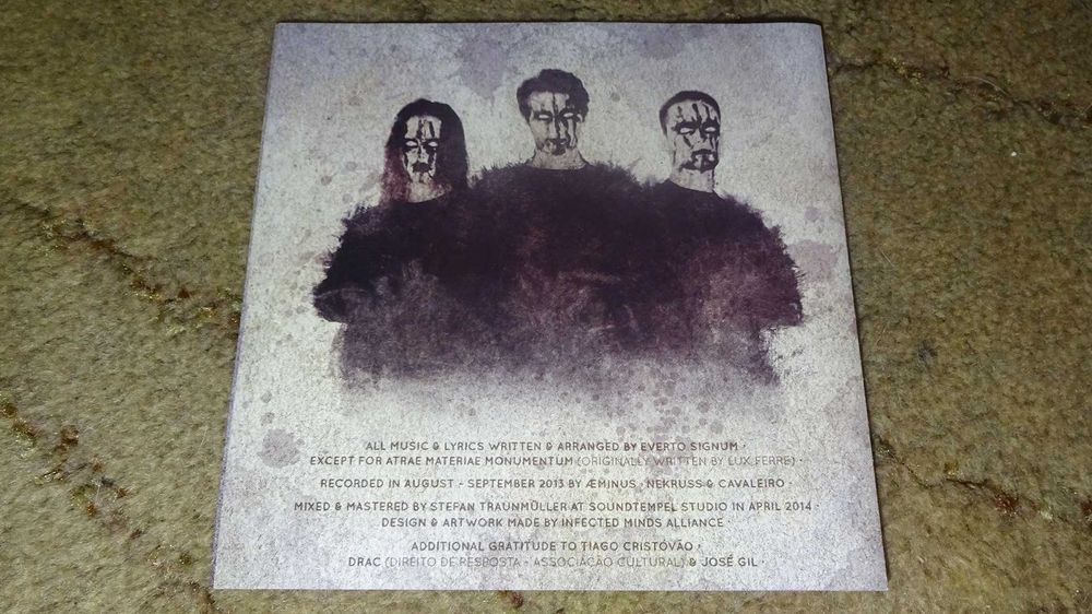 Everto Signum Synergy CD EP Edição Limitada Melodic Progressive Black Metal Portugal Lux Ferre 2014