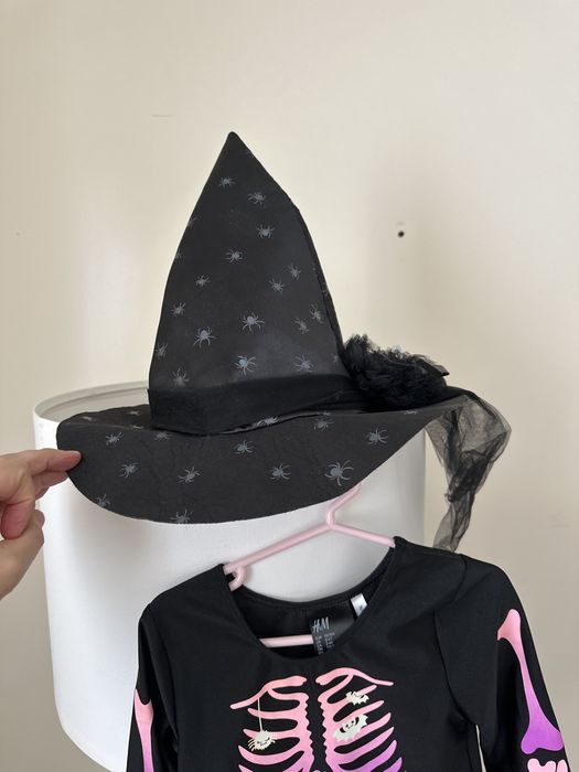 Vestido de bruxa 3-4 anos