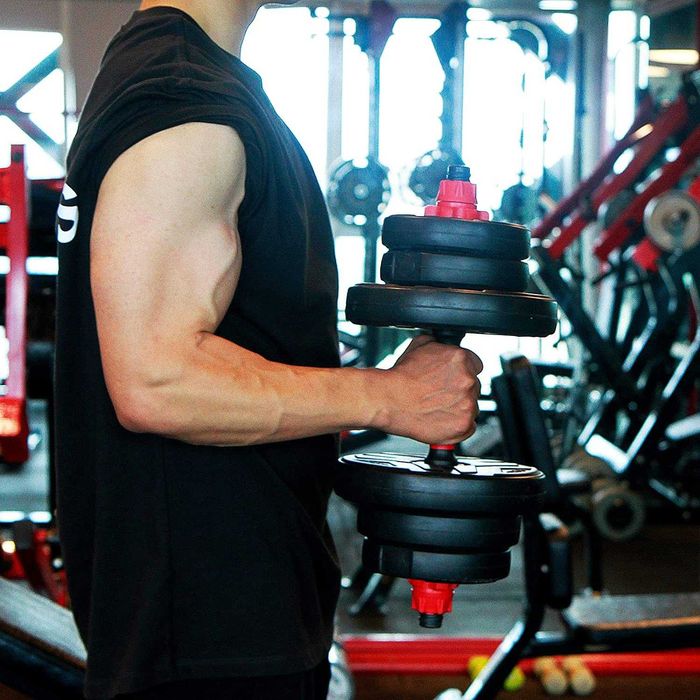 (NOVO) 2 Halters pretos - 2x 10kg