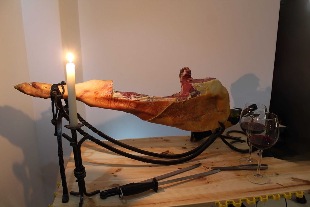Suporte para presunto - Jamonero forjado artesanalmente