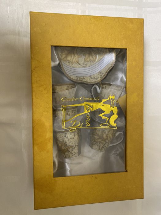 Кавовий порцеляновий сервіз H&H Gold collection fine porcelain japan