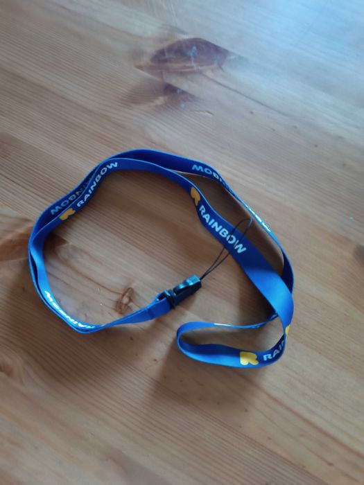 Smycz taśma na klucze Rainbow