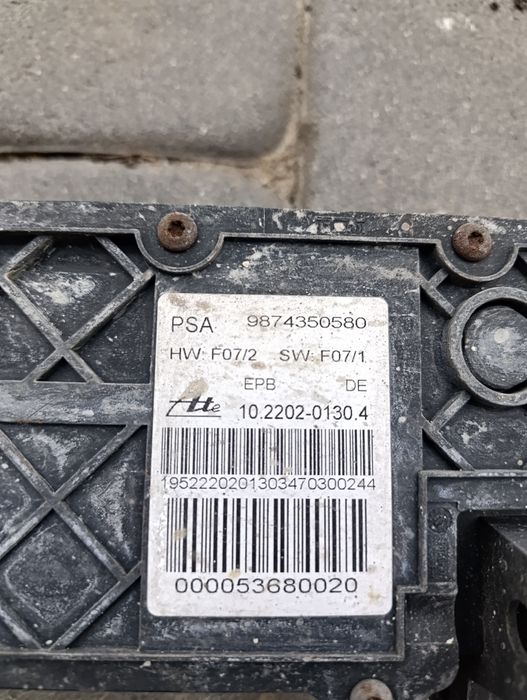 Hamulec ręczny elektryczny Peugeot 508