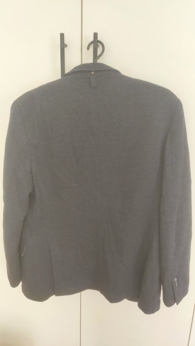 Marynarka wełna Massimo Dutti granatowa