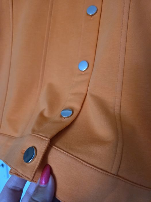 Pomarańczowa bawełniana bluza katana XL super trend