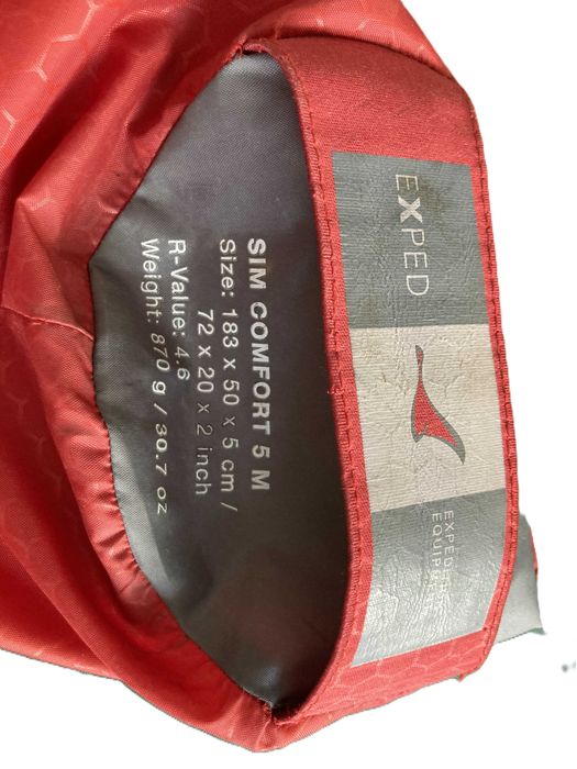Colchão insuflável Exped Sim Comfort 5 M - 183x50x5 cm