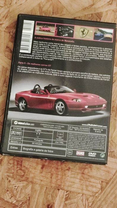 DVD Ferrari - Os melhores carros de GT