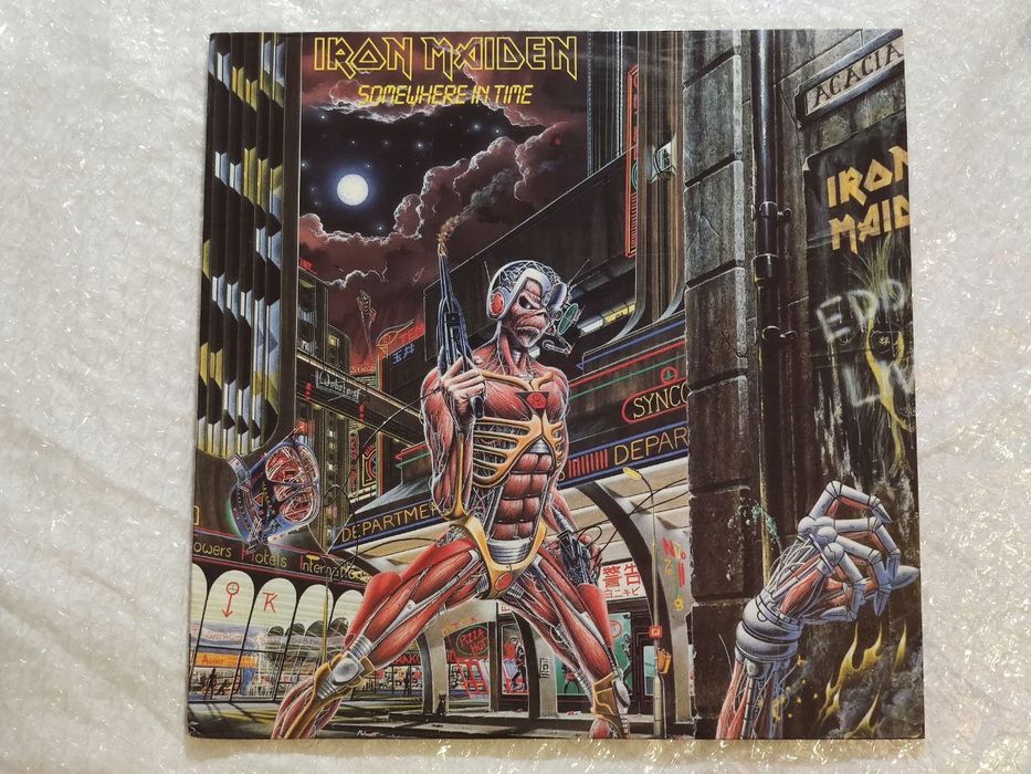 Iron Maiden Somewhere in Time サイン入り Iron Maiden Somewhere in