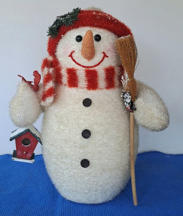 Decoração de Natal Boneco Neve com 50cm