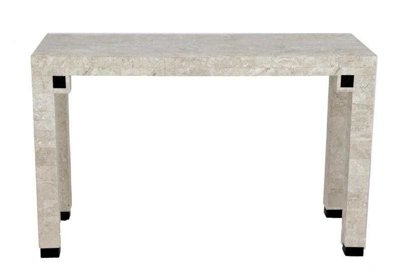 Consola folheada a pedra