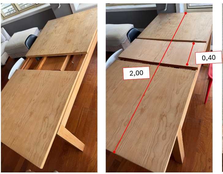 Mesa de jantar extensivel