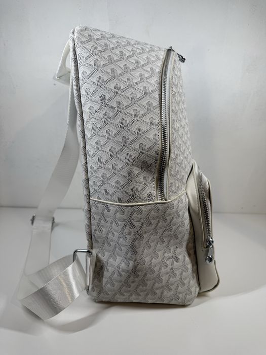 Рюкзак Goyard білий. Рюкзак Goyard.