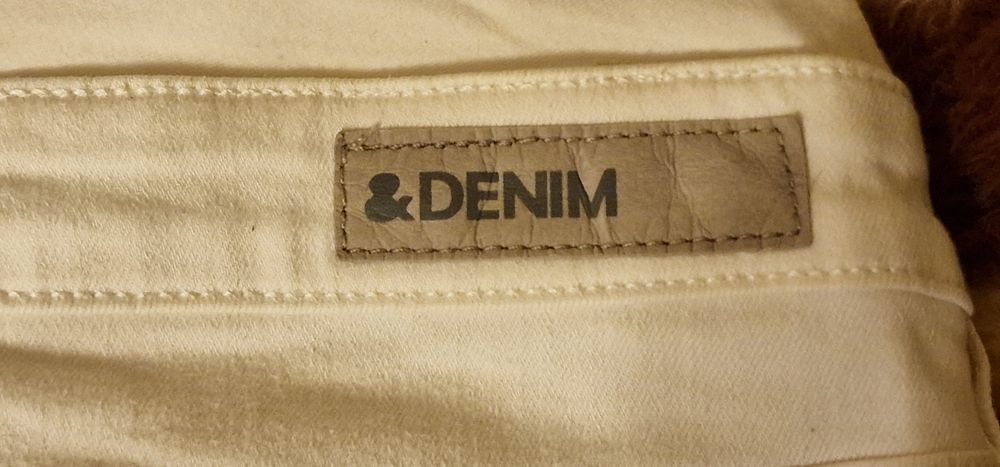 Spodnie ciążowe jeansowe typu gumy Denim rozmiar 40