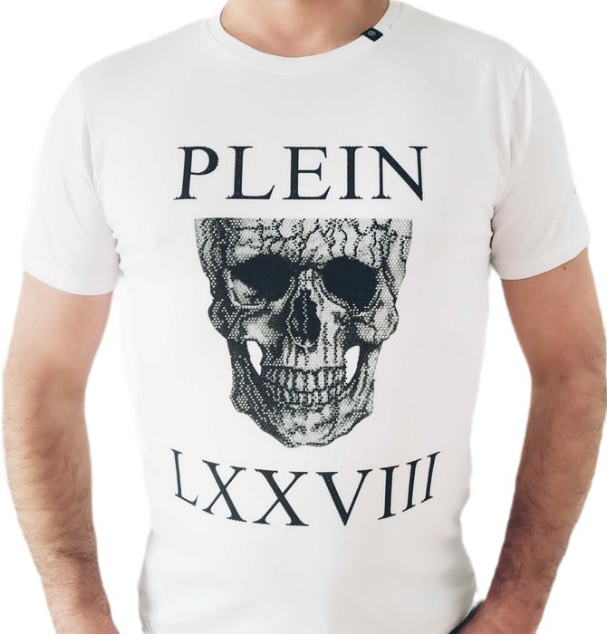 Koszulka T-shirt Philipp Plein Czacha Skull biala