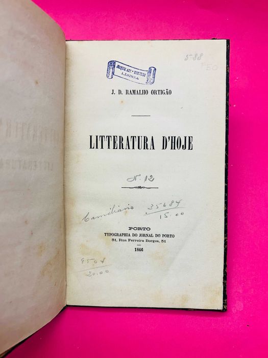 Litteratura D’Hoje
