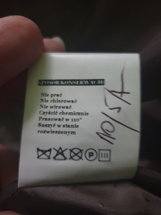 Wełniany płaszcz r 46