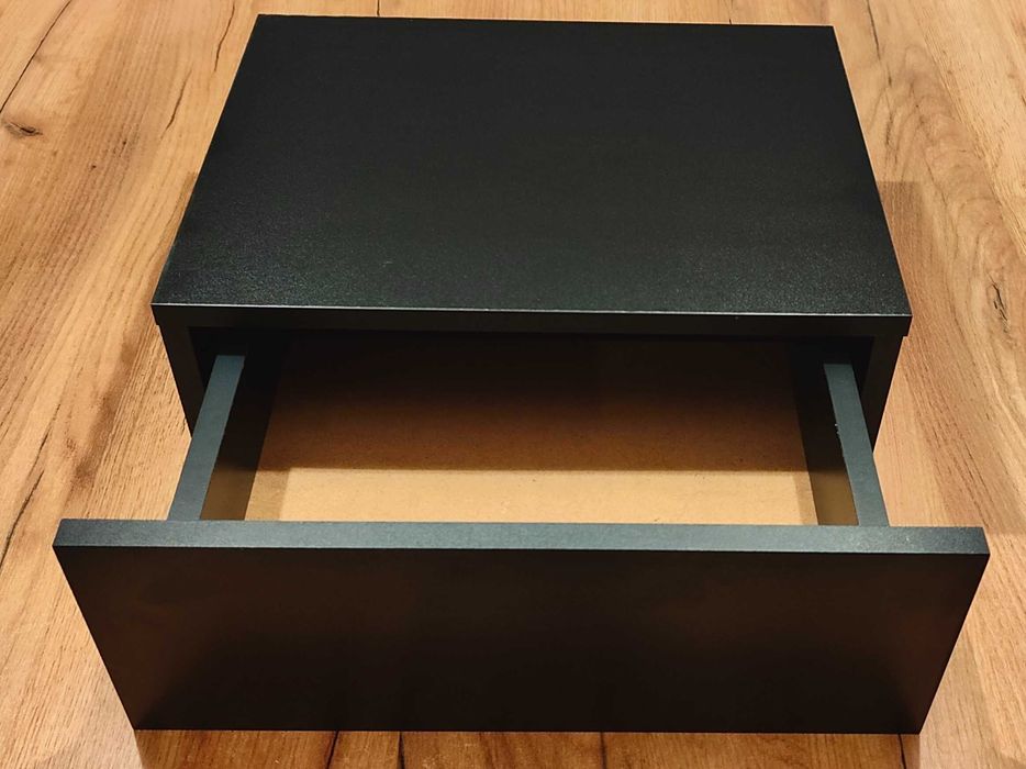 Szafki nocne czarne 2 sztuki