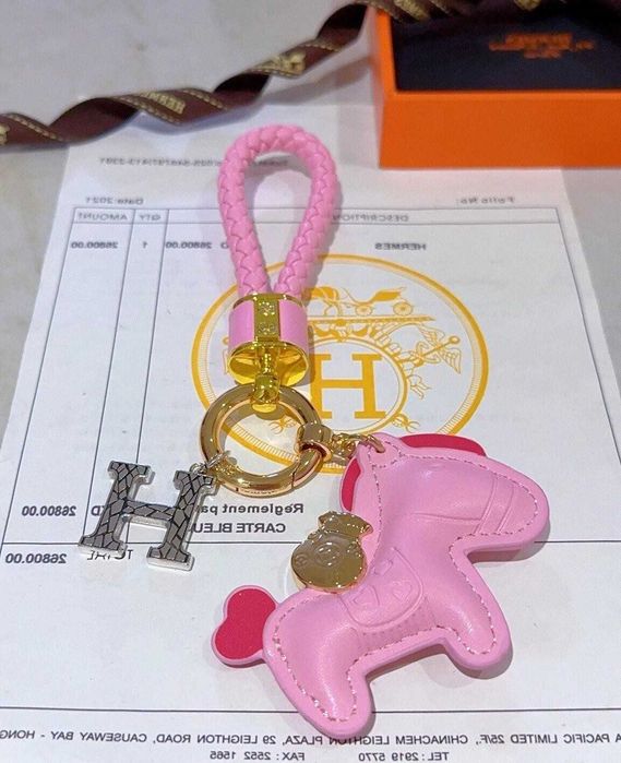Brelok Hermès „Luxury Pink”