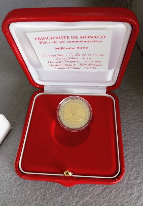 Moedas 2 euros, Proof, Mónaco