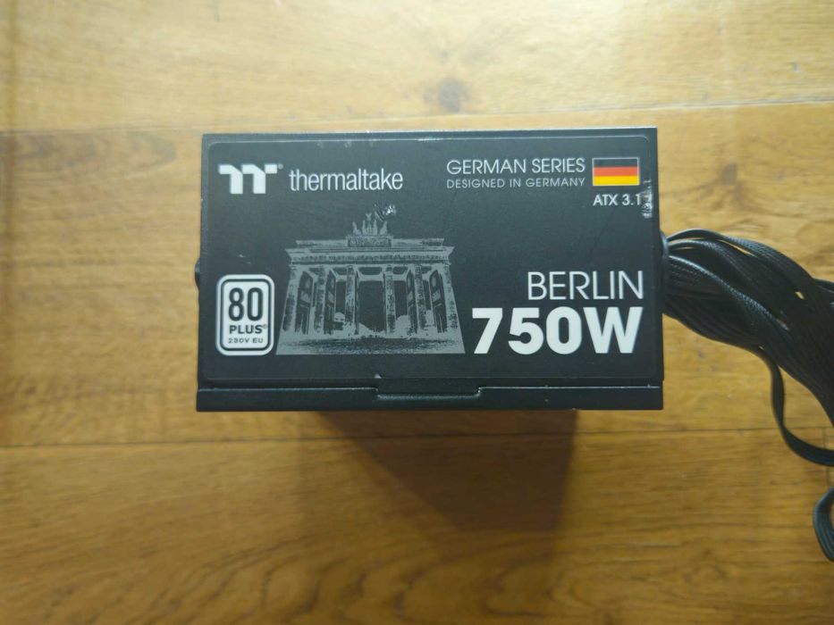 Thermaltake Berlin 750W ват мощности блок питания для пк сертфикат 80plus 1x16 pin 12V 2x6 разъем для видеокарт nvidia