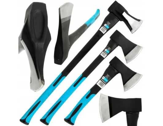 SIEKIERA ROZŁUPUJĄCA zestaw 3 mocnych siekier