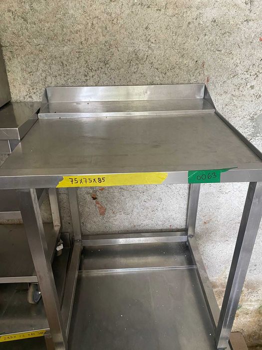 Bancada inox apoio maquina lavar loiça