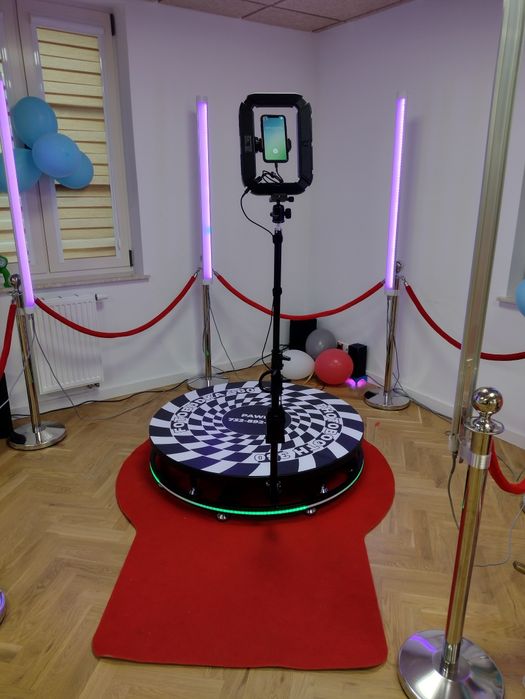 Wynajem fotobudki 360 Urodziny, Wesela,