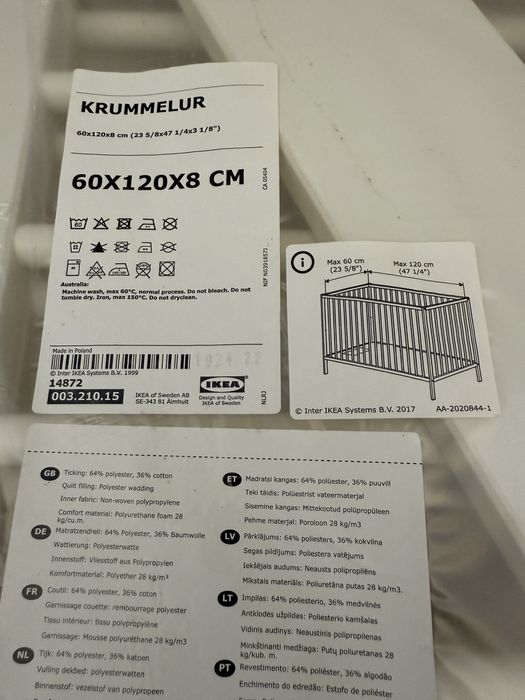 Cama grades Ikea com colchão