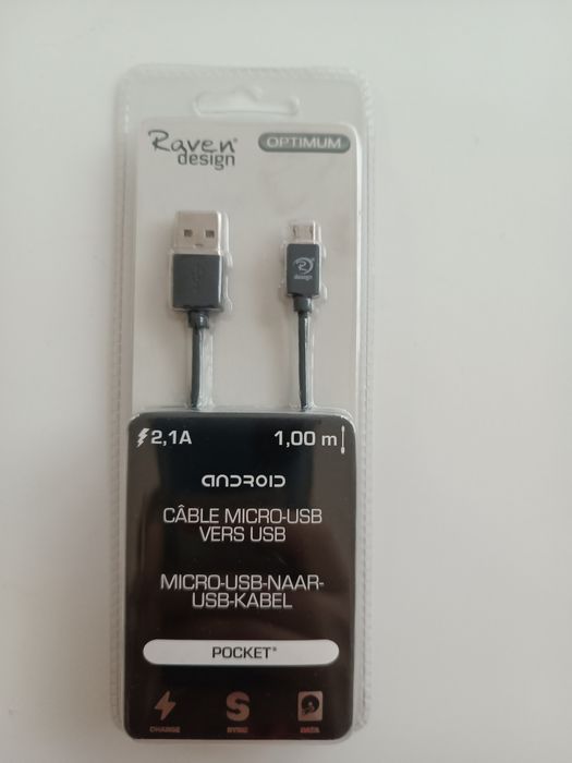 Kabel USB - micro USB 1 metr. NOWY