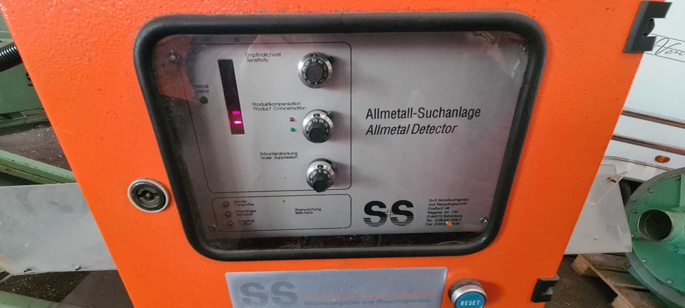 Detektor wykrywacz metalu metali kolorowego S+S