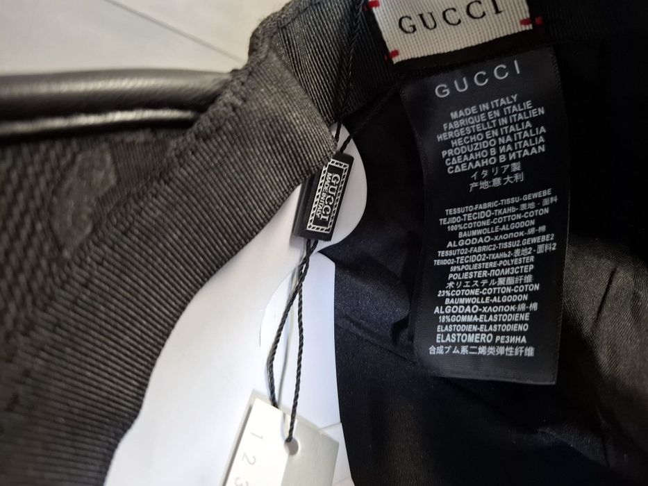 Chapéu gucci, preto .