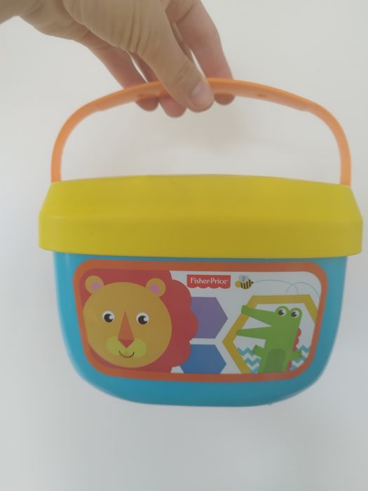 Fisher price pierwsze klocki malucha sorter wiaderko