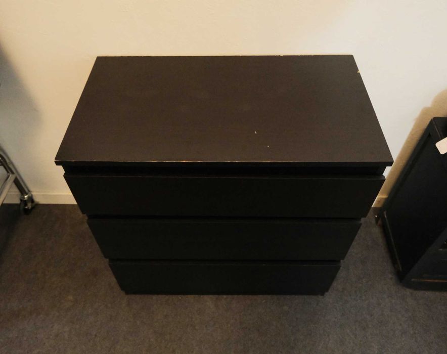 Cómoda com 3 gavetas MALM IKEA