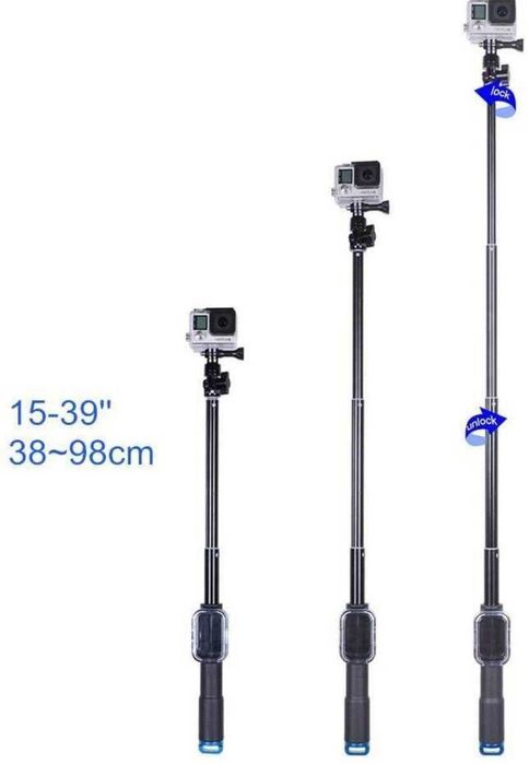 Телескопический монопод/селфи-палка для GoPro под WiFi пульт