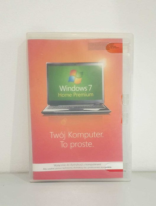 Windows 7 Home Premium 64bit Polska wersja Oryginalny - nośnik do Kolekcji