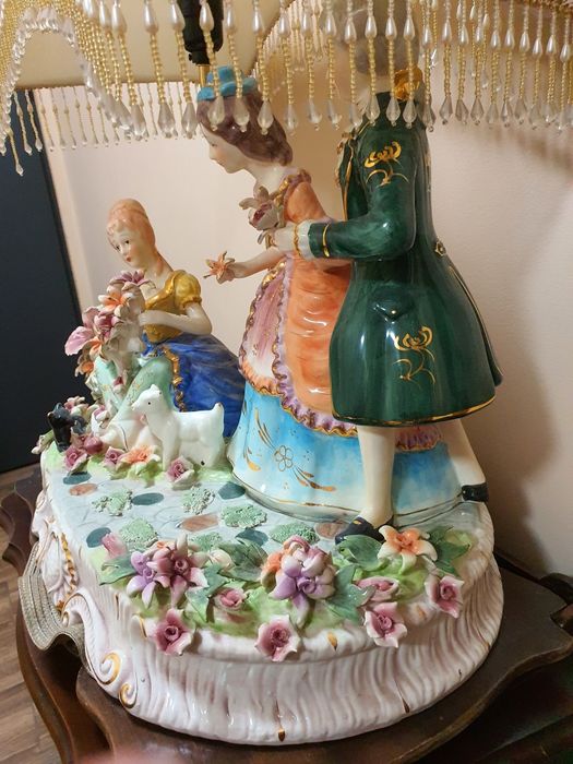 OGROMNA Lampa Porcelanowa