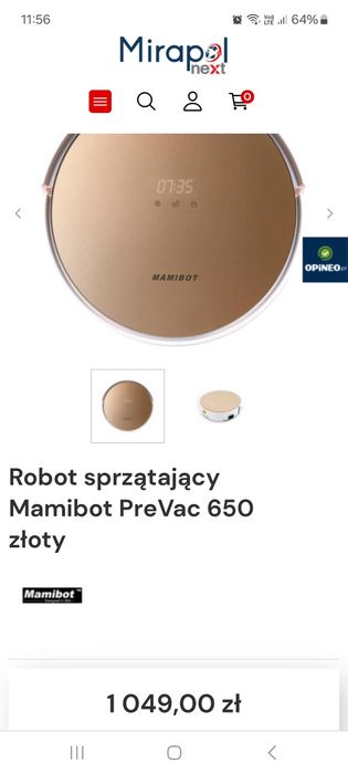 Okazja ! Robot sprzątający Mamibot