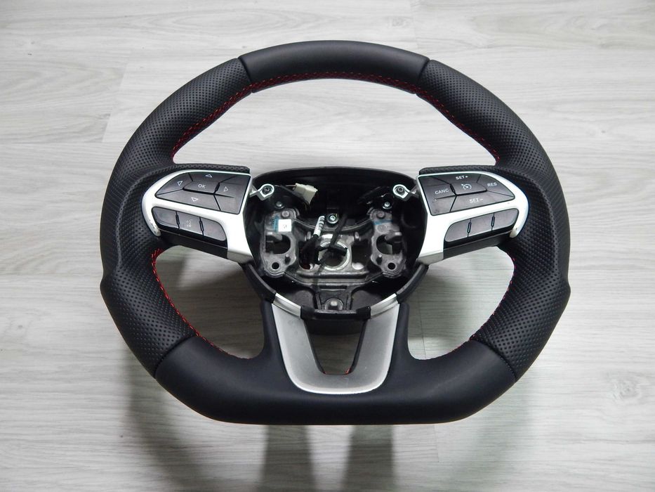 Dodge Charger Challenger - kierownica nowa skóra sport czerwona nić