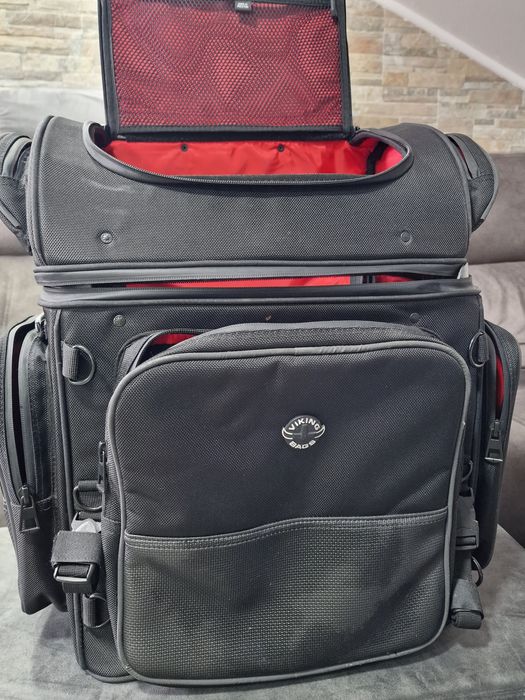 Mala de viagem para mota c/fivelas sissy bar