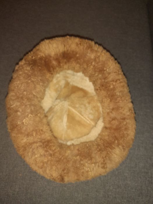 Czapka kożuch z obszyciem