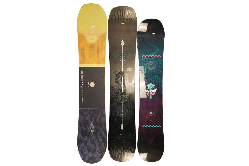 3x Deski snowboardowe różne modele, pakiet snowboardowy