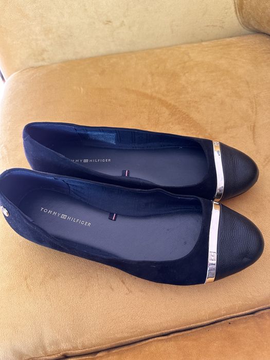 Tommy Hilfiger balerinki, czarne, skora