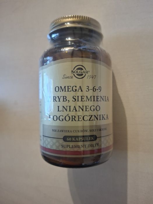 Solgar omega 3 6 9 nowe 60 kapsułek