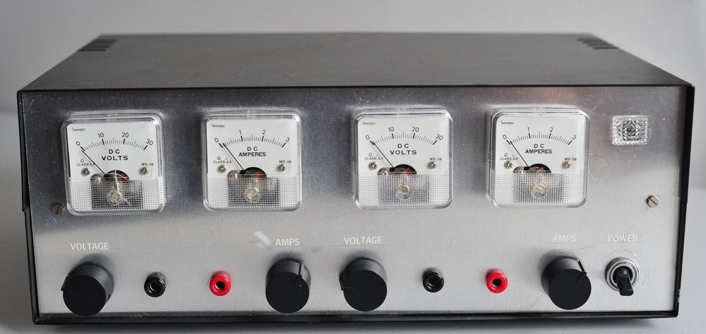 Zasilacz Laboratoryjny 2x 1.5V-42V SGS 2N3055H SPRAWNY