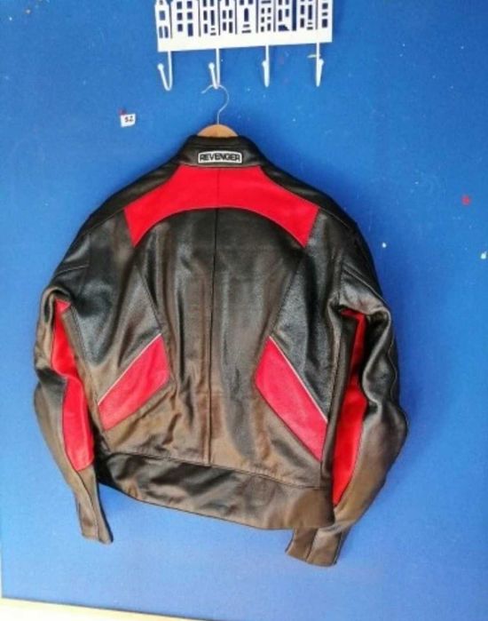 Kurtka skórzana męska Revenger na moto rozmiar 54