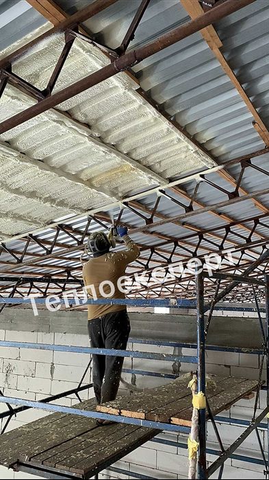 Утеплення дахів піною, пінополіуретаном, ППУ