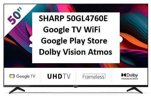Nowy TV Sharp 50GL4760E 50" LED 4K Google TV Dolby Vision