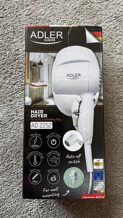 Фен настінний(отельний)