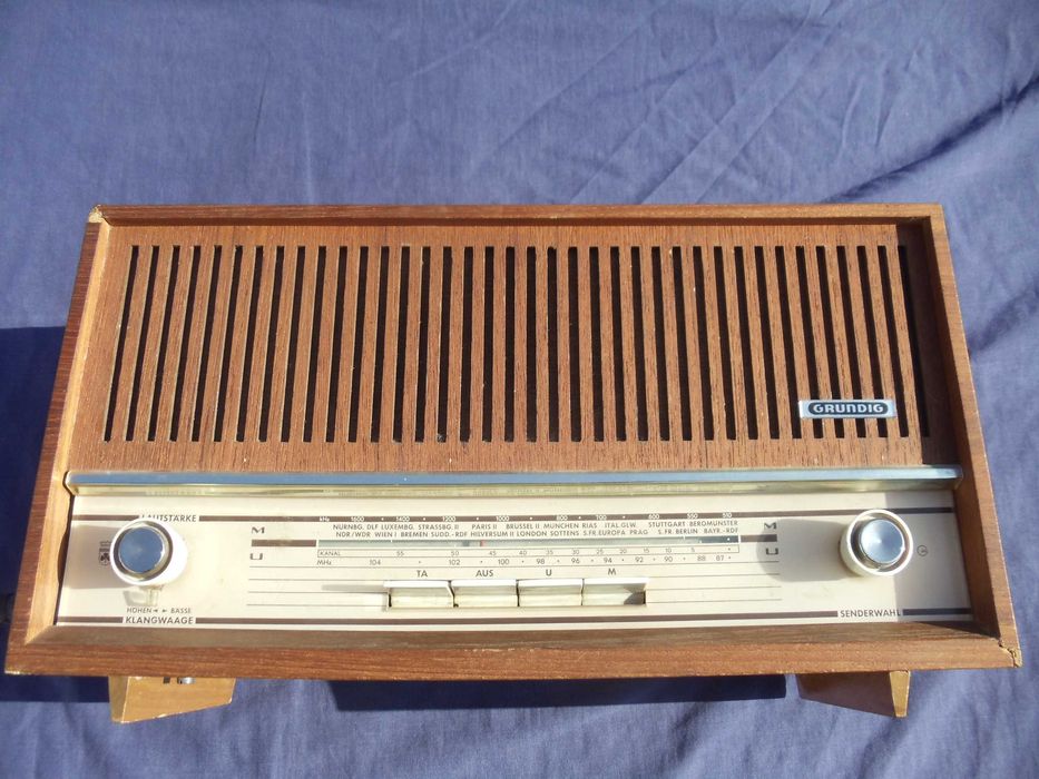 ламповое радио тюнер grundig type 98m 1964 год