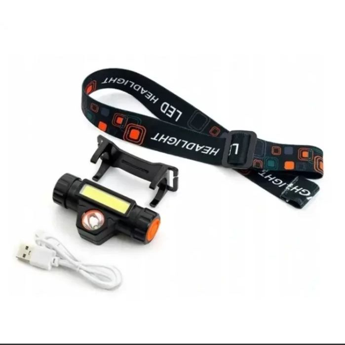 Лхтарик налобний на аккумуляторі LED